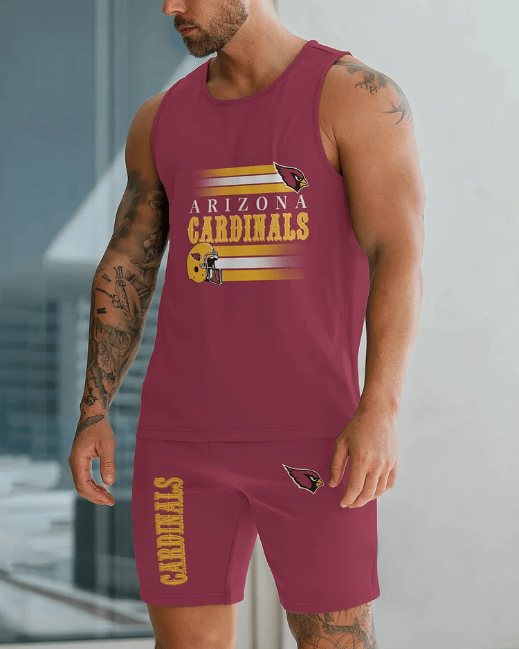 Arizona Cardinals Amazing Design Limited Summer Collection Men's Tank Top And Shorts Set Sizes 3XS-4XL