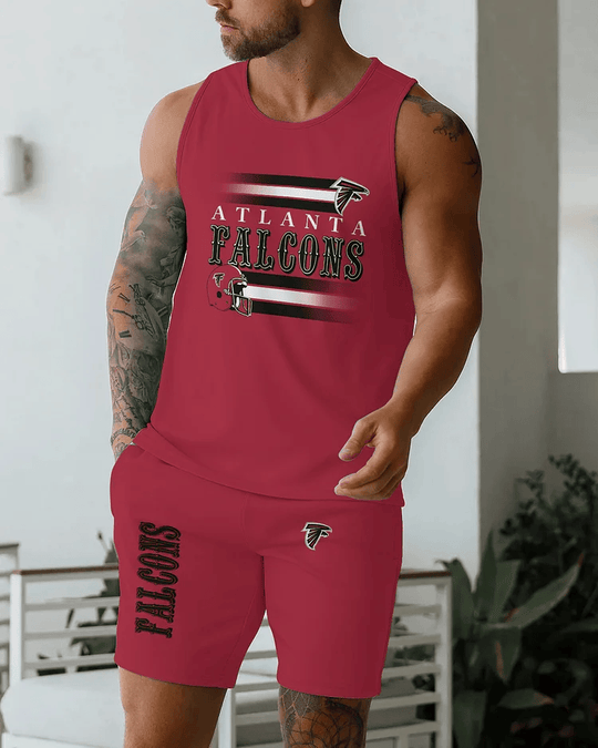 Atlanta Falcons Amazing Design Limited Summer Collection Men's Tank Top And Shorts Set Sizes 3XS-4XL