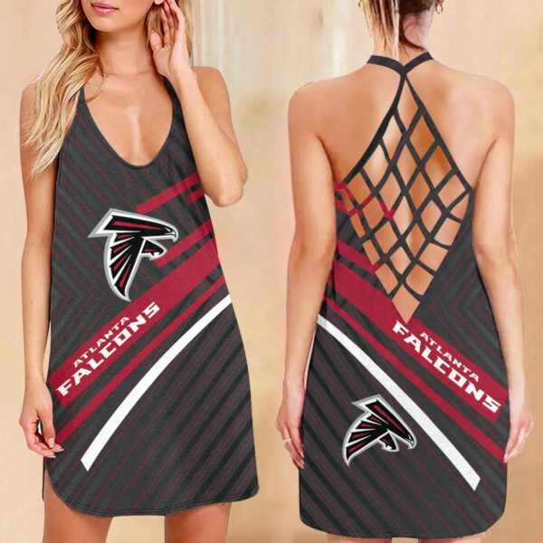 Atlanta Falcons Limited Edition Summer Collection Cross Back Dress