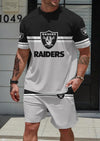 Las Vegas Raiders Limited Edition Summer Collection T-shirt And Shorts Set