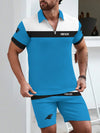 Carolina Panthers Limited Edition ZIP Polo Shirt And Shorts Two-Piece Suits