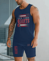 New York Giants Amazing Design Limited Summer Collection Men&#39;s Tank Top And Shorts Set Sizes 3XS-4XL