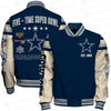 Dallas Cowboys Limited Edition Unisex Sizes S-5XL AOP Button Baseball Jacket