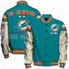 Miami Dolphins Limited Edition Unisex Sizes S-5XL AOP Button Baseball Jacket