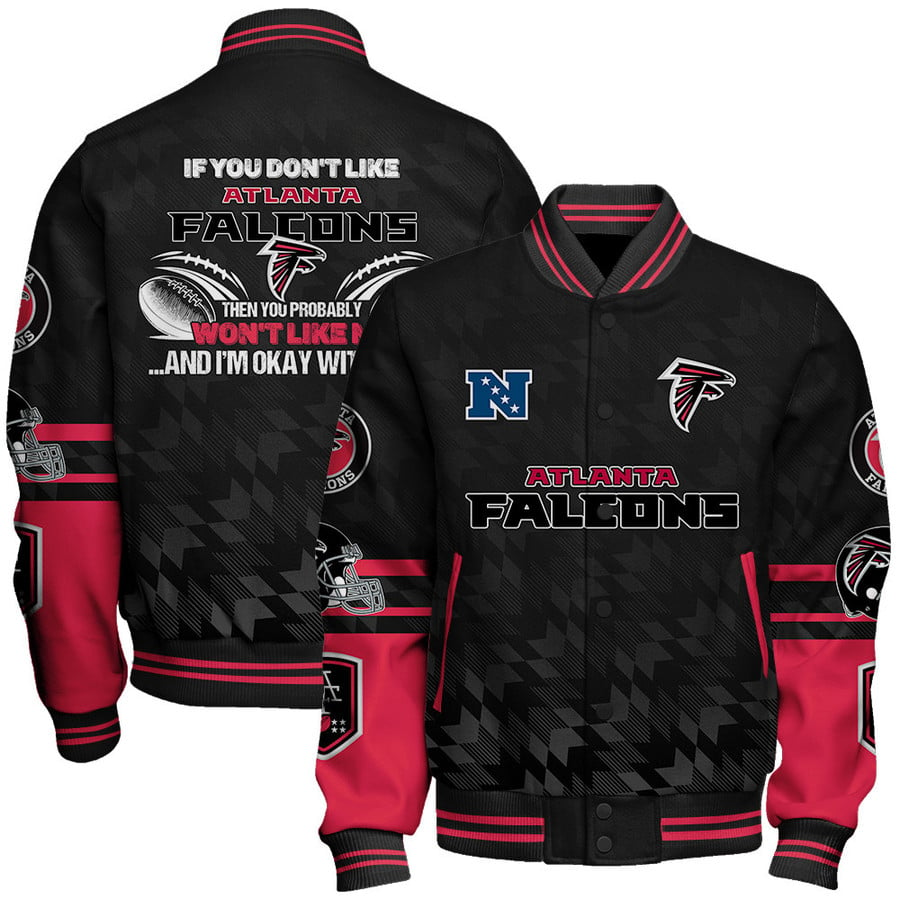 Atlanta Falcons Limited Edition Unisex Sizes S-5XL AOP Button Baseball Jacket