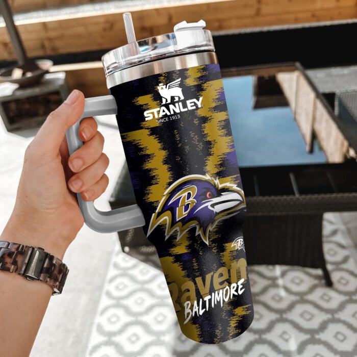 Baltimore Ravens Limited Edition 40oz Tumbler Transparent Lid