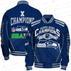 Seattle Seahawks Limited Edition Unisex Sizes S-5XL AOP Button Baseball Jacket