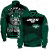 New York Jets Limited Edition Unisex Sizes S-5XL AOP Button Baseball Jacket