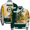 Green Bay Packers Limited Edition Unisex Sizes S-5XL AOP Button Baseball Jacket