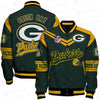 Green Bay Packers Limited Edition Unisex Sizes S-5XL AOP Button Baseball Jacket