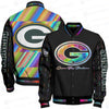 Green Bay Packers Limited Edition Unisex Sizes S-5XL AOP Button Baseball Jacket