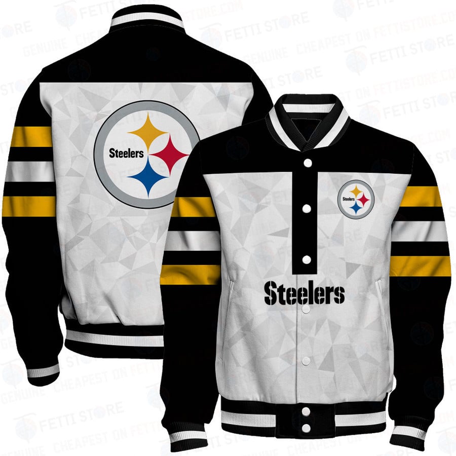 Pittsburgh Steelers Limited Edition Unisex Sizes S-5XL AOP Button Baseball Jacket (Copy)