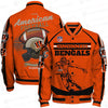 Cincinnati Bengals Limited Edition Unisex Sizes S-5XL AOP Button Baseball Jacket