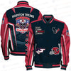 Houston Texans Limited Edition Unisex Sizes S-5XL AOP Button Baseball Jacket