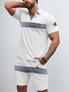 Dallas Cowboys Limited Edition ZIP Polo Shirt And Shorts Two-Piece Suits