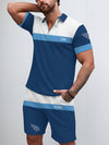 Tennessee Titans Limited Edition ZIP Polo Shirt And Shorts Two-Piece Suits