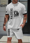 Las Vegas Raiders Limited Edition Summer Collection T-shirt And Shorts Set