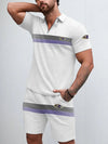 Baltimore Ravens Limited Edition ZIP Polo Shirt And Shorts Two-Piece Suits