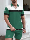 New York Jets Limited Edition ZIP Polo Shirt And Shorts Two-Piece Suits