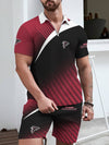 Atlanta Falcons Limited Edition ZIP Polo Shirt And Shorts Two-Piece Suits