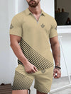 New Orleans Saints Limited Edition ZIP Polo Shirt And Shorts Two-Piece Suits