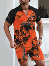 Cincinnati Bengals Limited Edition ZIP Polo Shirt And Shorts Two-Piece Suits