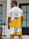 Pittsburgh Steelers Limited Edition Summer Collection T-shirt And Shorts Set