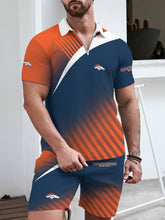 Load image into Gallery viewer, Seattle Seahawks Limited Edition ZIP Polo Shirt And Shorts Two-Piece Suits
