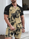 New Orleans Saints Limited Edition ZIP Polo Shirt And Shorts Two-Piece Suits