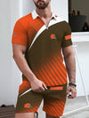 Cleveland Browns Limited Edition ZIP Polo Shirt And Shorts Two-Piece Suits