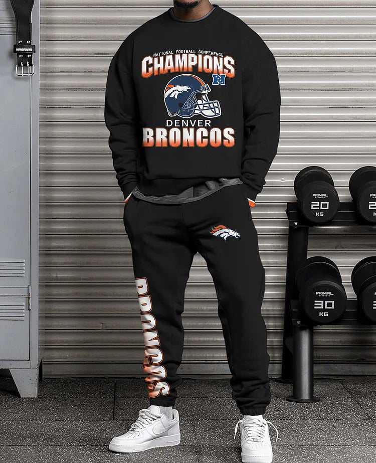 Denver Broncos 3D Limited Edition Sweatshirt And Joggers Unisex Sizes