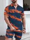 Denver Broncos Limited Edition ZIP Polo Shirt And Shorts Two-Piece Suits