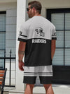 Las Vegas Raiders Limited Edition Summer Collection T-shirt And Shorts Set