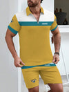 Jacksonville Jaguars Limited Edition ZIP Polo Shirt And Shorts Two-Piece Suits