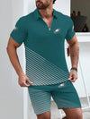 Philadelphia Eagles Limited Edition ZIP Polo Shirt And Shorts Two-Piece Suits