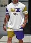 Baltimore Ravens Limited Edition Summer Collection T-shirt And Shorts Set