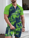 Seattle Seahawks Limited Edition ZIP Polo Shirt And Shorts Two-Piece Suits