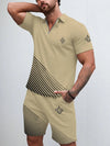 New Orleans Saints Limited Edition ZIP Polo Shirt And Shorts Two-Piece Suits