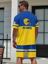 Load image into Gallery viewer, Los Angeles Rams Limited Edition Summer Collection T-shirt And Shorts Set
