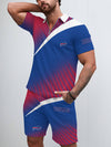 Buffalo Bills Limited Edition ZIP Polo Shirt And Shorts Two-Piece Suits