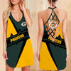 Green Bay Packers Limited Edition Summer Collection Cross Back Dress