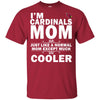 Arizona Cardinals A Normal Mom Except Much Cooler 2D Unisex T-Shirt Gift For Mother&#39;s Day