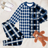 Indianapolis Colts Plaid Pattern Limited Edition Kid &amp; Adult Sizes Pajamas Set NEW087603