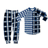 Indianapolis Colts Plaid Pattern Limited Edition Kid &amp; Adult Sizes Pajamas Set NEW087603