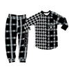Las Vegas Raiders Plaid Pattern Limited Edition Kid &amp; Adult Sizes Pajamas Set NEW087606