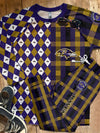 Baltimore Ravens Plaid Pattern Limited Edition Kid &amp; Adult Sizes Pajamas Set NEW087609