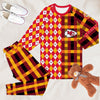 Kansas City Chiefs Plaid Pattern Limited Edition Kid &amp; Adult Sizes Pajamas Set NEW087610