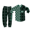 New York Jets Plaid Pattern Limited Edition Kid &amp; Adult Sizes Pajamas Set NEW087611