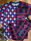 Buffalo Bills Plaid Pattern Limited Edition Kid &amp; Adult Sizes Pajamas Set NEW087613