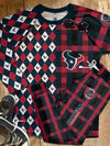 Houston Texans Plaid Pattern Limited Edition Kid &amp; Adult Sizes Pajamas Set NEW087614